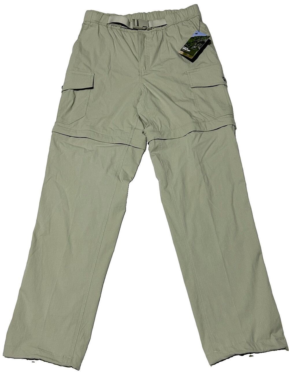 Ozark Trail Mens Convertible Zip Off Cargo Pants 30x30 Khaki Green Hiking NWT